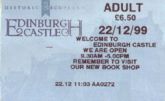 Ticket to the Edinburgh Castle