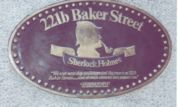 221b Baker Street plaque (Click to Enlarge)