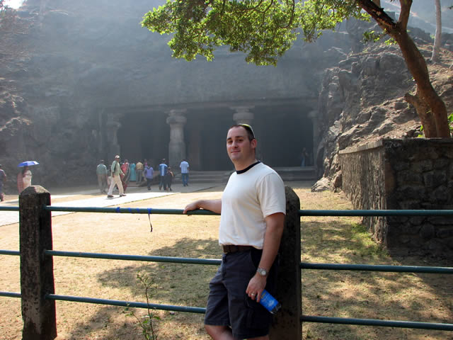 Me in front of the caves