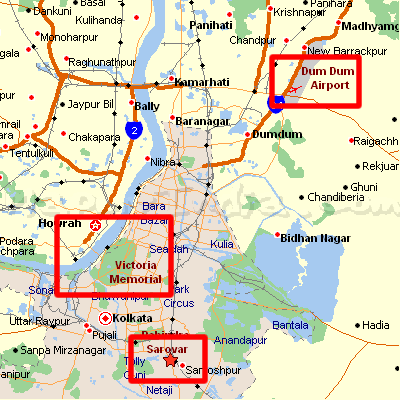 Kolkata map